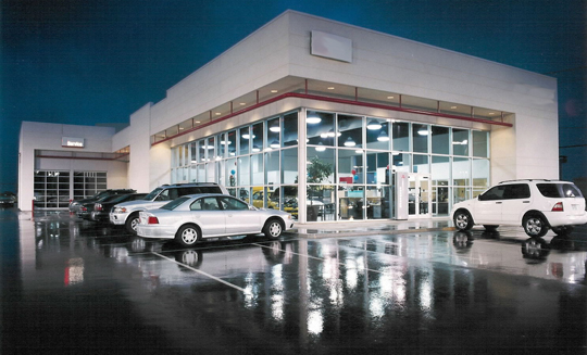 Commercial car lot and parking area suitable for mobile surveillance coverage